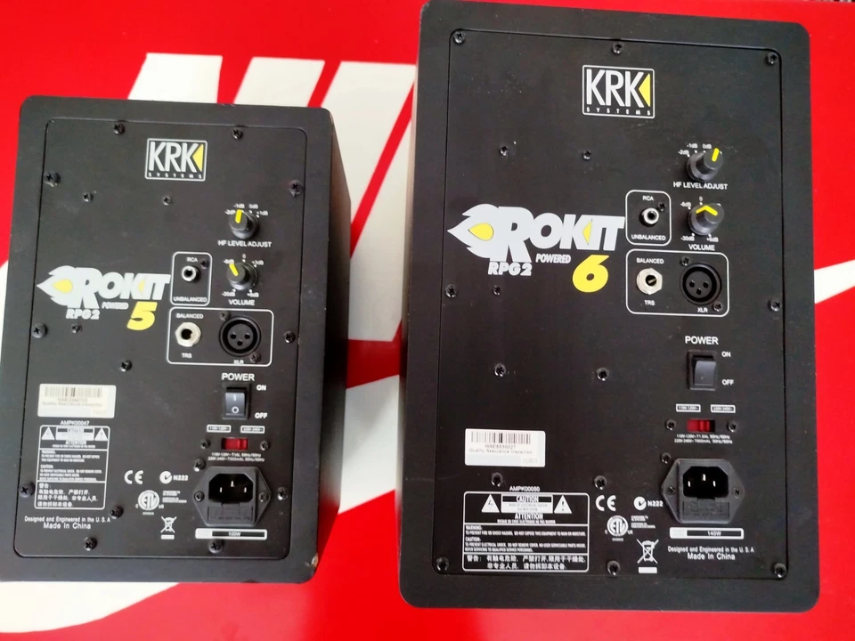 KRK Rokit RPG2 5 + 6 Aktiv Studio Monitore Paar Lautsprecher, Top Zustand  - Bild 2 von 3