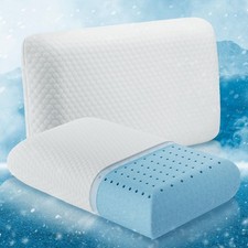 Cooling Hotel Pillow for Side Sleeper, Removable,24" x 16" x 4.7", 2 Pack