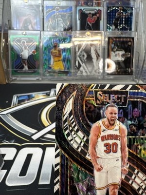 2024-2025 Panini Select - Stephen Curry #256 Zebra Prizm SSP