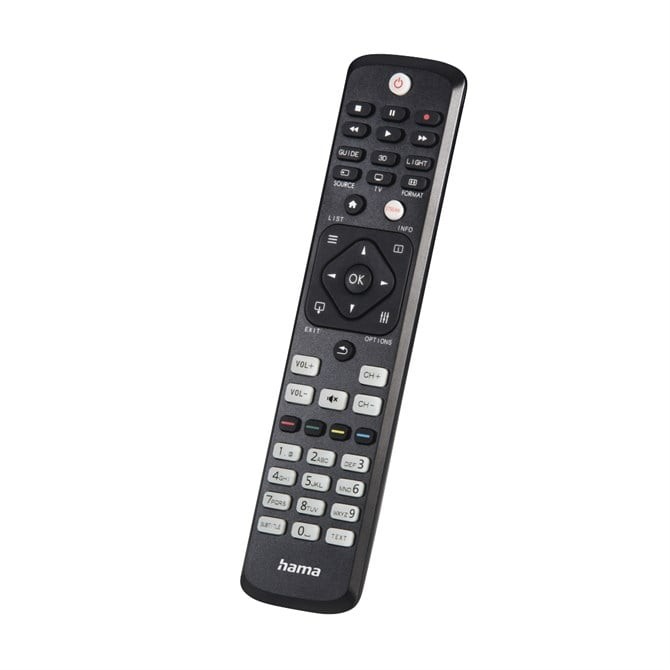 Hama Universal TV Remote Control for Philips IR Teachable Illuminating Buttons B