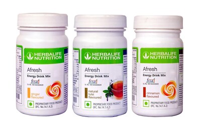 Herbalife Nutrition Afresh Energy Drink Mix 3er Pack (Ingwer, Tulsi, Cinnamon)
