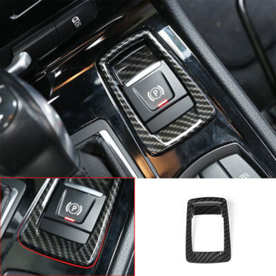 For BMW 2 Series Touring 2015-2019 ABS Carbon Fiber Brake Handle Handbrake Trim