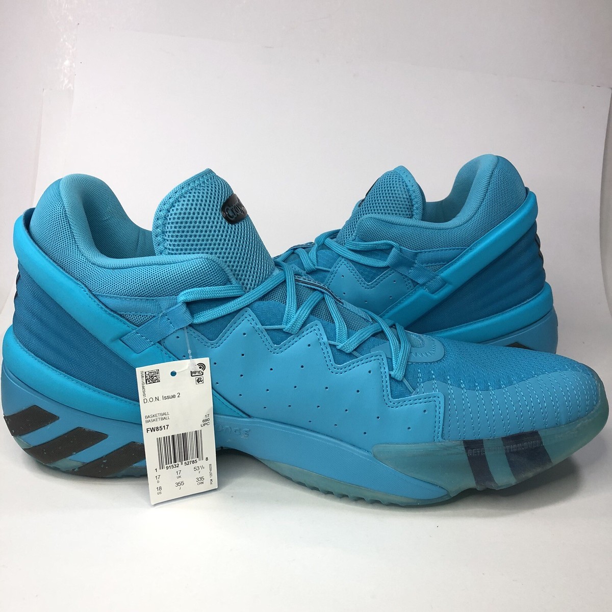 adidas D.O.N. Issue 2 x Crayola Signal Cyan Basketball 