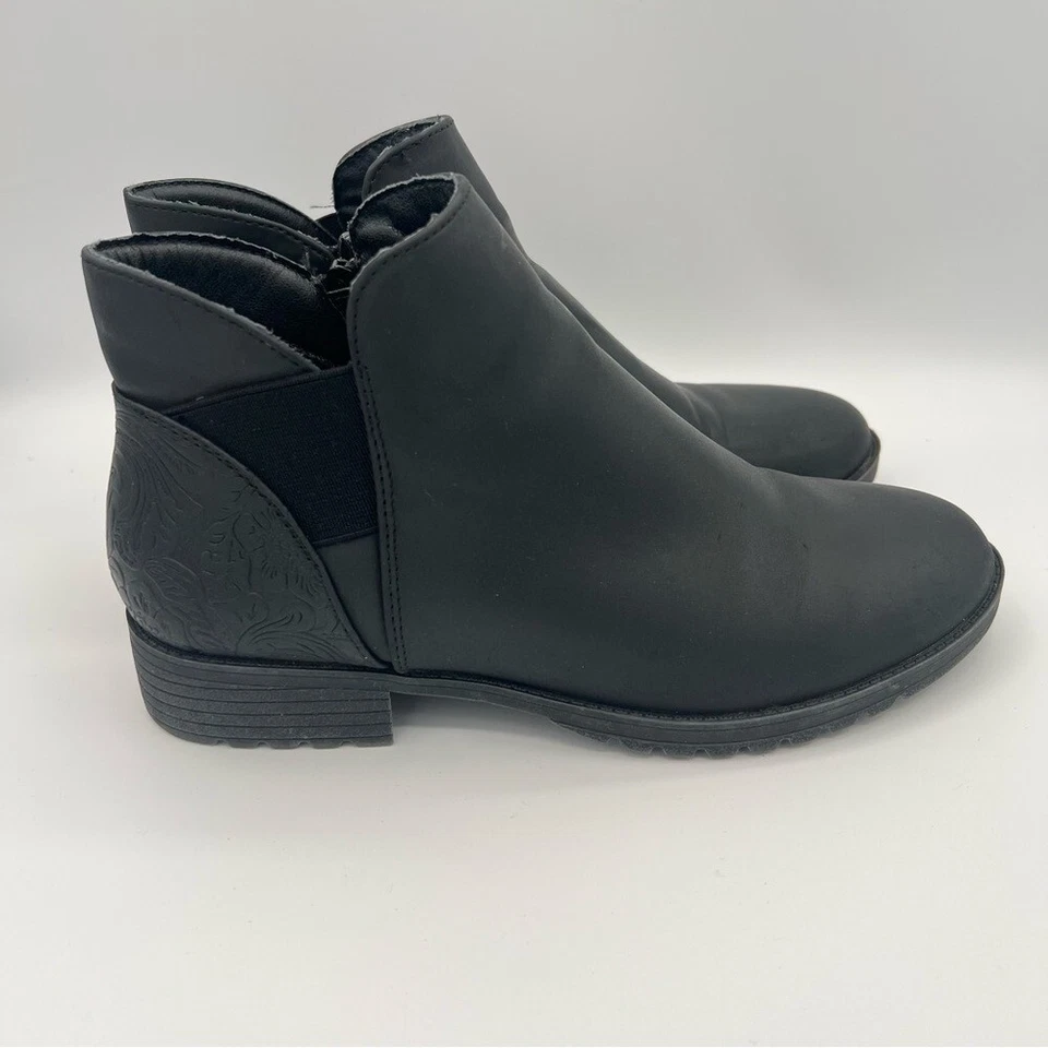 Kim Rogers Mujer’s Botines Cremallera Lateral Negro Sin Cordones Talla 7 Foto 2 de 4