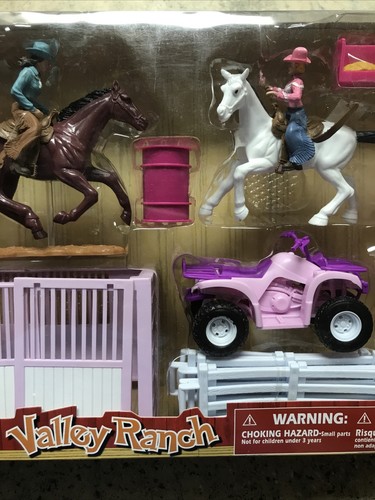 New 2019 NewRay Valley Ranch Horse Farm Playset - Pink 4 Wheeler - Fast Ship! - Picture 9 of 15