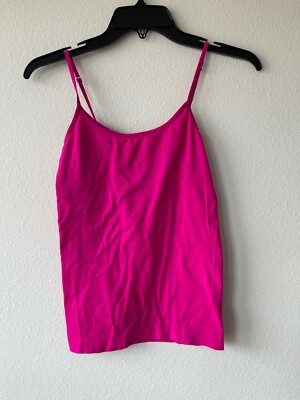 Lei Women's Hot Pink Adjustable Spaghetti Strap Camisole Size Small