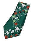 Vintage Necktie Kipper Wide Neck Tie Jacquard Abstract Green White Orange 70s