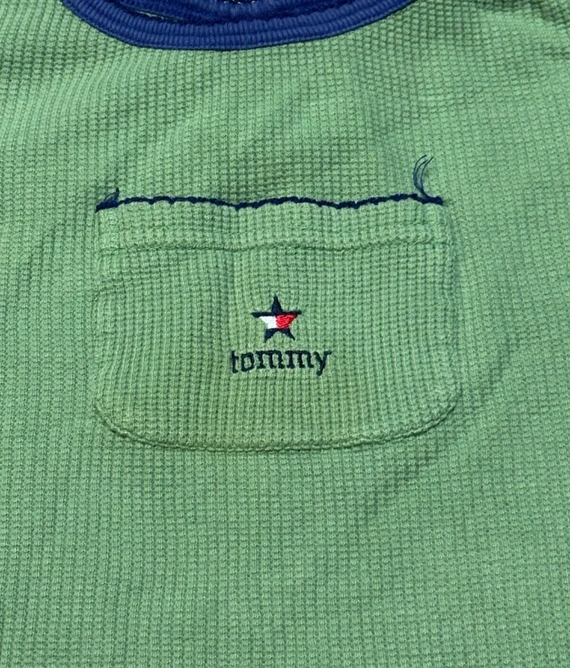 Camisa Tommy Hillfiger Niñas Verde Térmica Manga Larga 12-18 Meses Foto 2 de 4