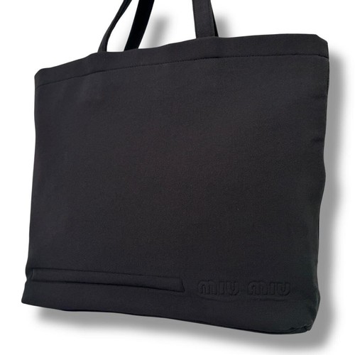 Bolso de Mano Grande MIU MIU Archive Bonded A4 Almacenamiento Años 90 Y2K H12.6"×W13"×D3.2" JAPÓN - Imagen 3 de 14