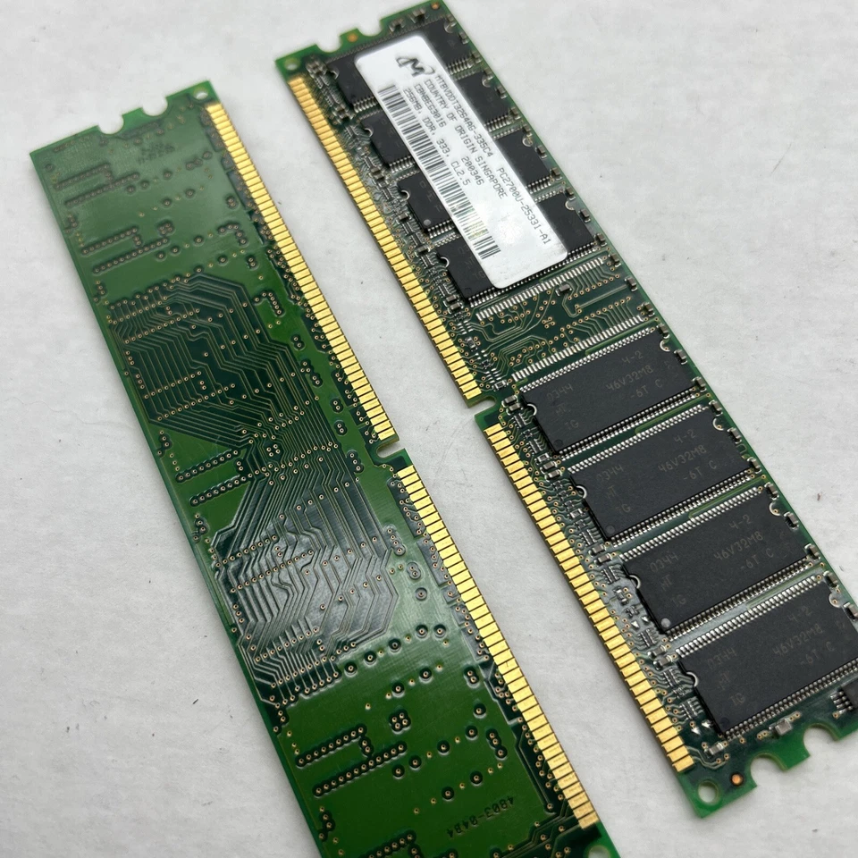 MICRON 256MB DDR - SDRAM PC2700 333mhz CL2.5 MEMORY - Image 3 of 4