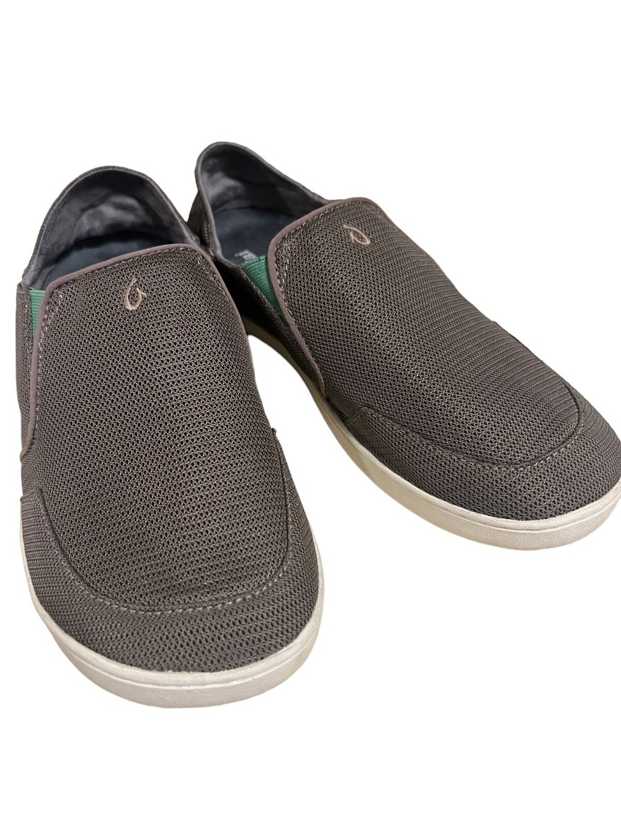Olukai Nohea Mesh Slip-On Shoes Mustang Lime Green  display picture 3