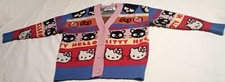 Hello Kitty and Friends Forever 21 Cardigan Sweater Women Size Large FREE SHIP