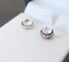 Contessa Di Capri Designer 925 Sterling Silver Earrings Studs New