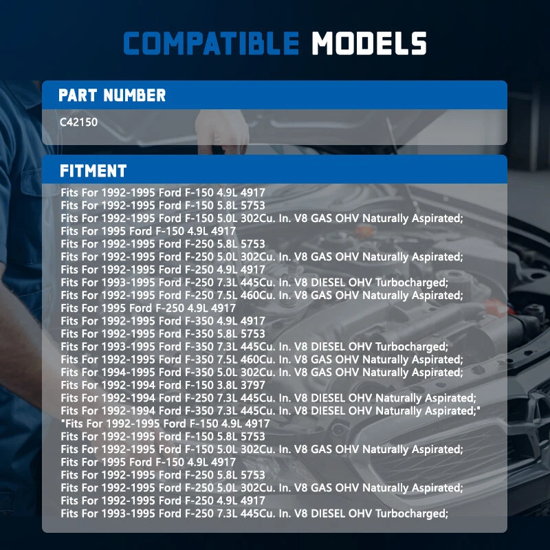Llave de encendido interruptor cilindro de bloqueo con 2 llaves para Ford F150 F250 F350 1992-1995 Foto 2 de 4