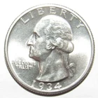 1934 Washington Quarter BU (A114)