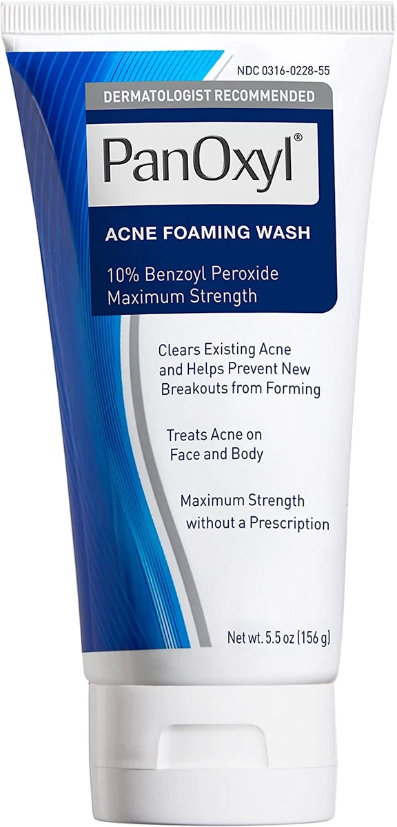 Acne Foaming Wash Benzoyl Peroxide 10 Maximum Strength