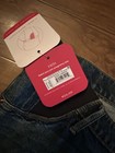Isabel Maternity Jean MIDI Shorts Expandable Side Panels Size 12 NWT — photo 7