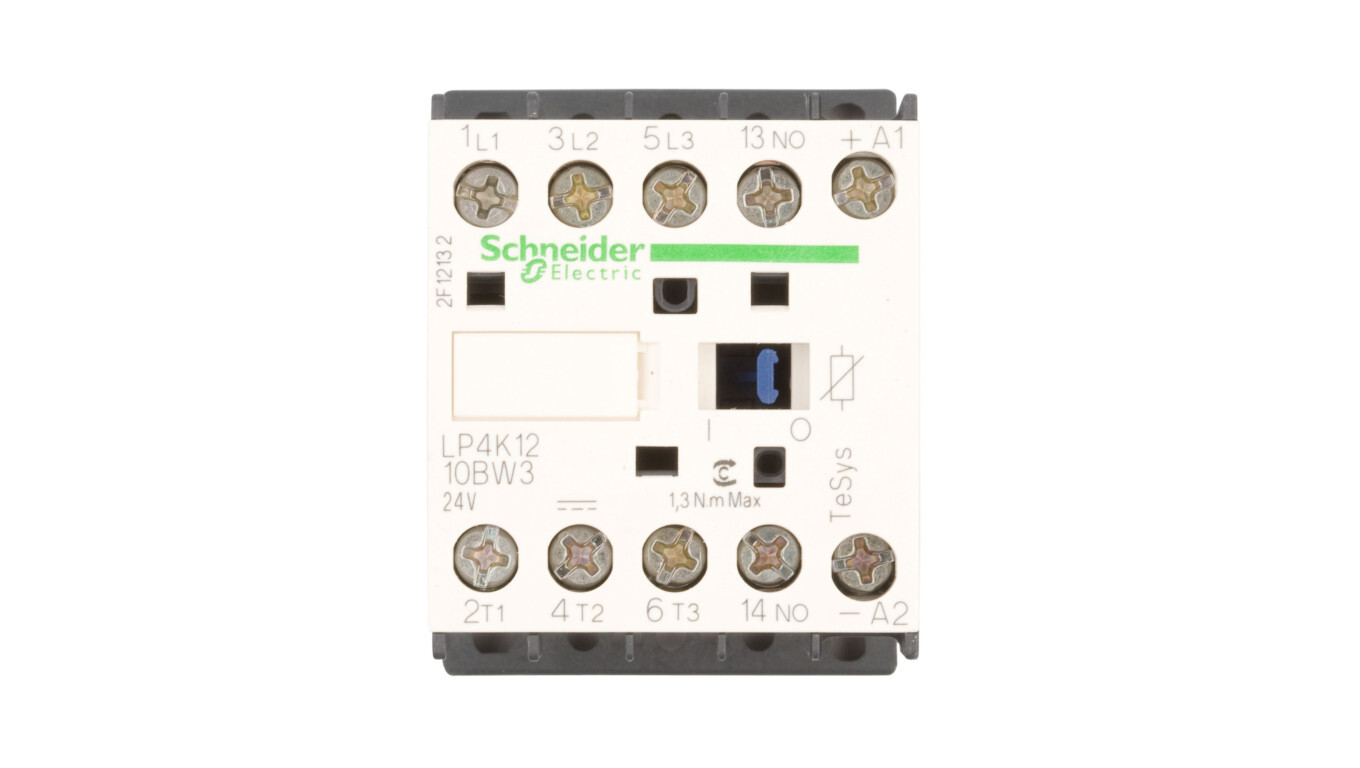 Power Contactor 12A 3P 24V DC 1NO 0R LP4K1210BW3 /T2UK