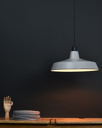 XL Classic Retro Vintage Industrial Factory Enamel Shade Lampshade Steel Pendant - Picture 12 of 42