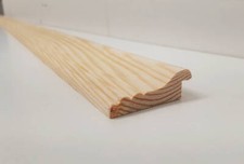 Dado Rail Rebated Timber Softwood Pine Wooden  Picture Cladding Trim 53x19mm