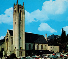 Hollywood First Methodist Church Postcard California Anderson Press Chrome