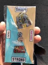 the Craig Sager Pins - Footlocker Exclusive - SagerStrong -  Yeezy PinTrill