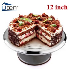 12'' Cake Decorating Turntable Revolving Turntable  Aluminium Display Stand Tool