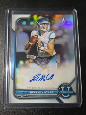 Grayson McCall - Bowman University 2022 - NC State Wolfpack - 1st Bowman - Auto