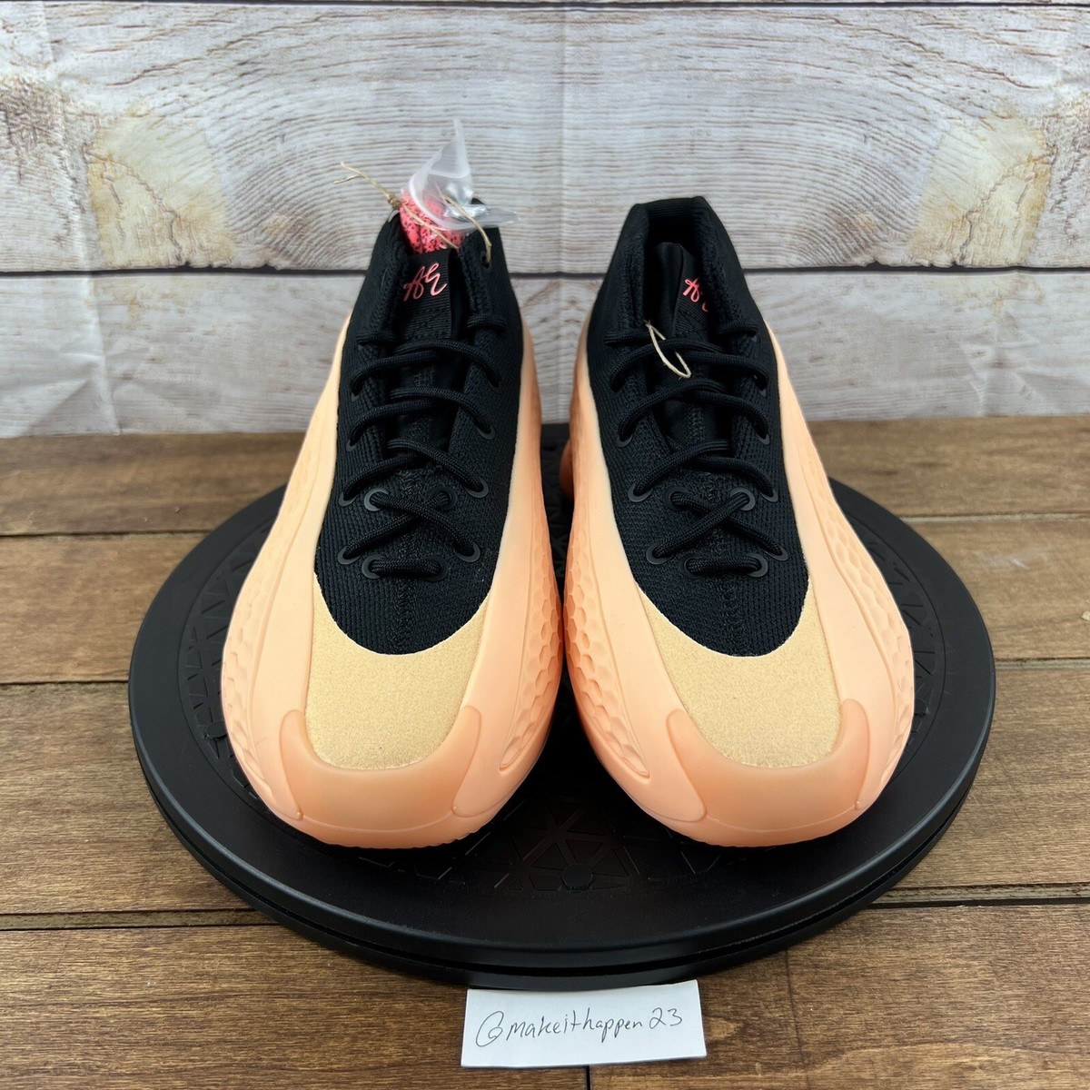 Adidas AE 1 With Love Anthony Edwards Basketball Shoes Mens 7 Black Peach Orange Anthony Edwards main image 2