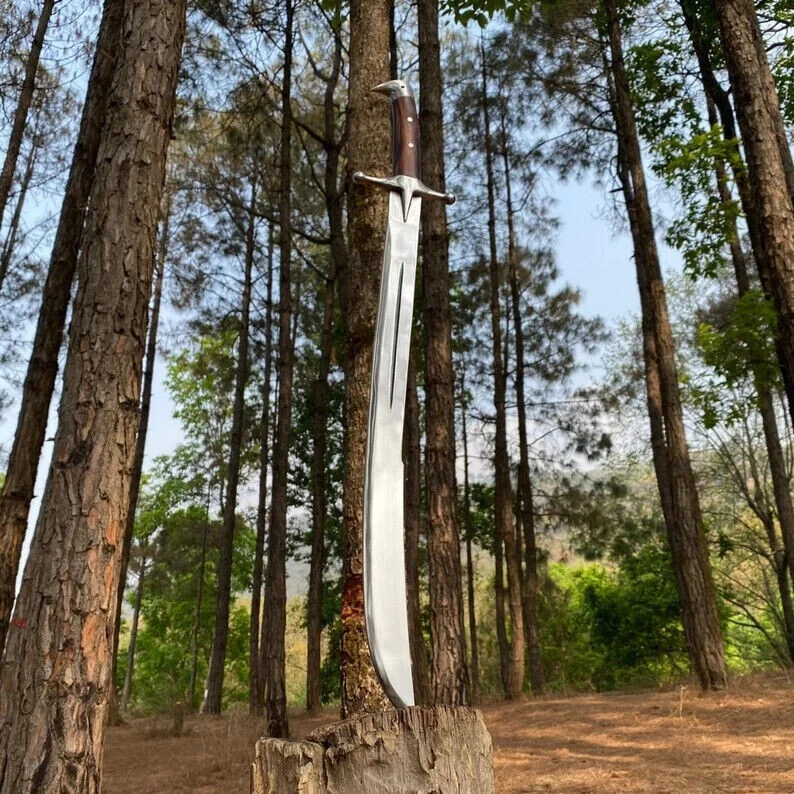 Hunting Survival Sword, Tactical blade | Traditional Handmade Viking Sword Blade - Image 2 of 4