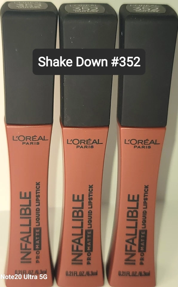 Lote de 3 Lápiz Labial Líquido Loreal Infalible Pro Mate Nuevo Precintado Foto 3 de 4