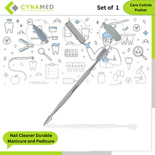 Cynamed Care Cuticle Pusher and Spoon Nail Cleaner Durable Manicure and Pedicure