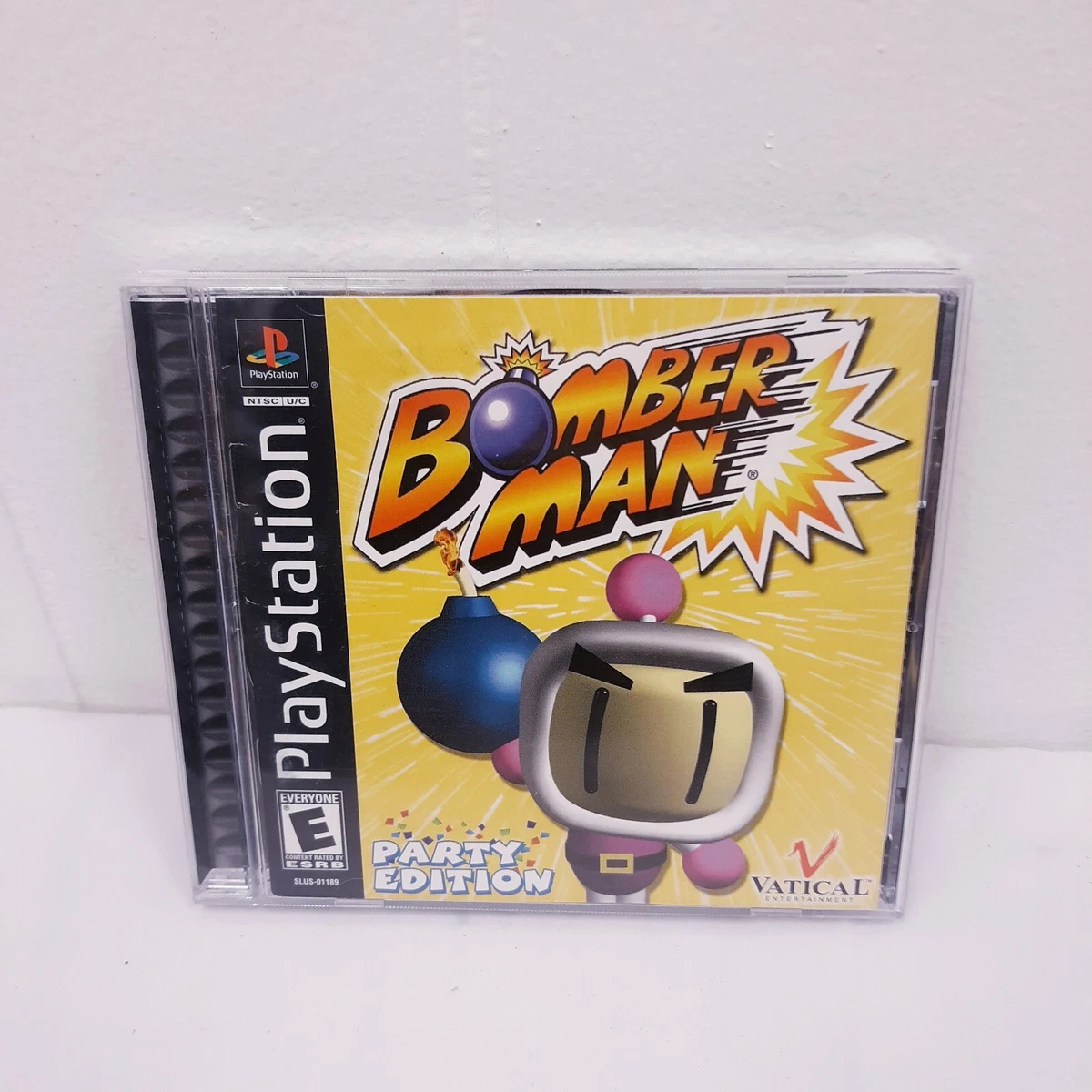 Bomberman Party Edition Authentic PS1 Black Label CIB Game Slus 01189