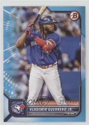 2022 Bowman Sky Blue Border /499 Vladimir Guerrero Jr #54 0ol8