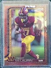 2025 Topps Chrome Football Terry Mclaurin Pigskin Refractor