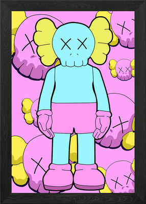 Kaws Cartoon Spielzeug Gerahmtes Wandbild Poster Leinwanddruck Bild