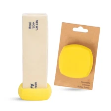 Food Hugger Butter Cover, Silicone Seal for Sticks, Keeps Butter Fresh, Yellow