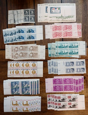 US Plate Block Stamp Lot of 60 Blocks and Souvenir Sheets - MNH