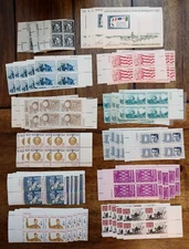 US Plate Block Stamp Lot of 60 Blocks and Souvenir Sheets - MNH