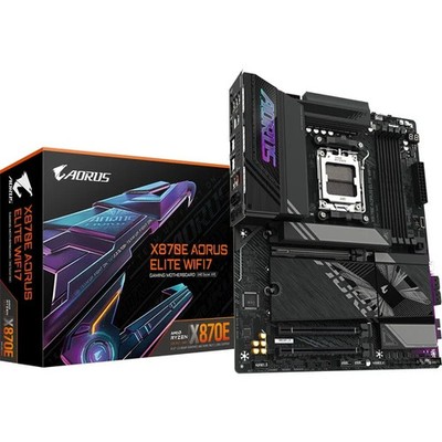 GIGABYTE Mainboard X870E A Elite WIFI7, Sockel AM5, ATX, DDR5 RGB NVMe AMD X870E
