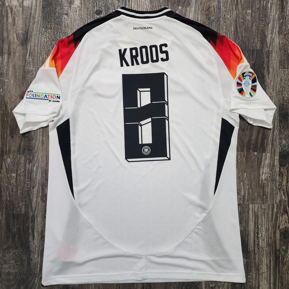 CROOKED 2024 Adidas Germany Home Soccer Jersey Toni Kroos