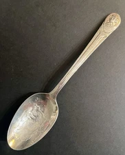 Vintage THOMAS JEFFERSON Collectible Spoon 6”, WM Rogers Mfg Co IS Silver Plate