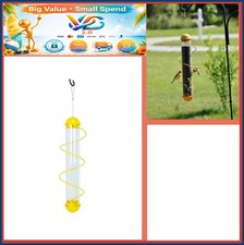 Bird Feeder 17" Spiral Thistle Finch Feeder Yellow 1.5 lb