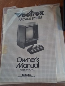 Vintage Vectrex Arcade System - 1982 Video Game Console -Works Great- Minestorm