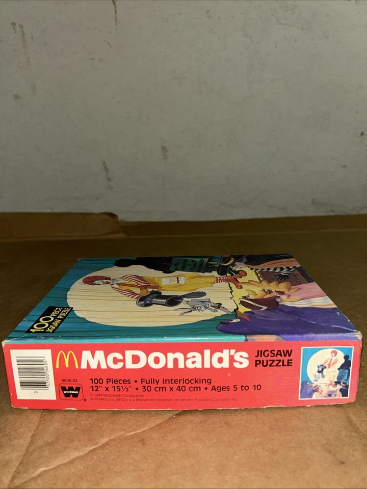Rompecabezas McDonalds Ronald Magic 1984 100 piezas 4605-42 Whitman completo EE. UU. Foto 3 de 4