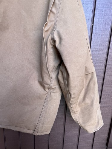 Giacca uomo Carhartt tela cotone lavoro zip tradizionale marrone nuova con etichette taglia 5XL - Foto 21 di 24