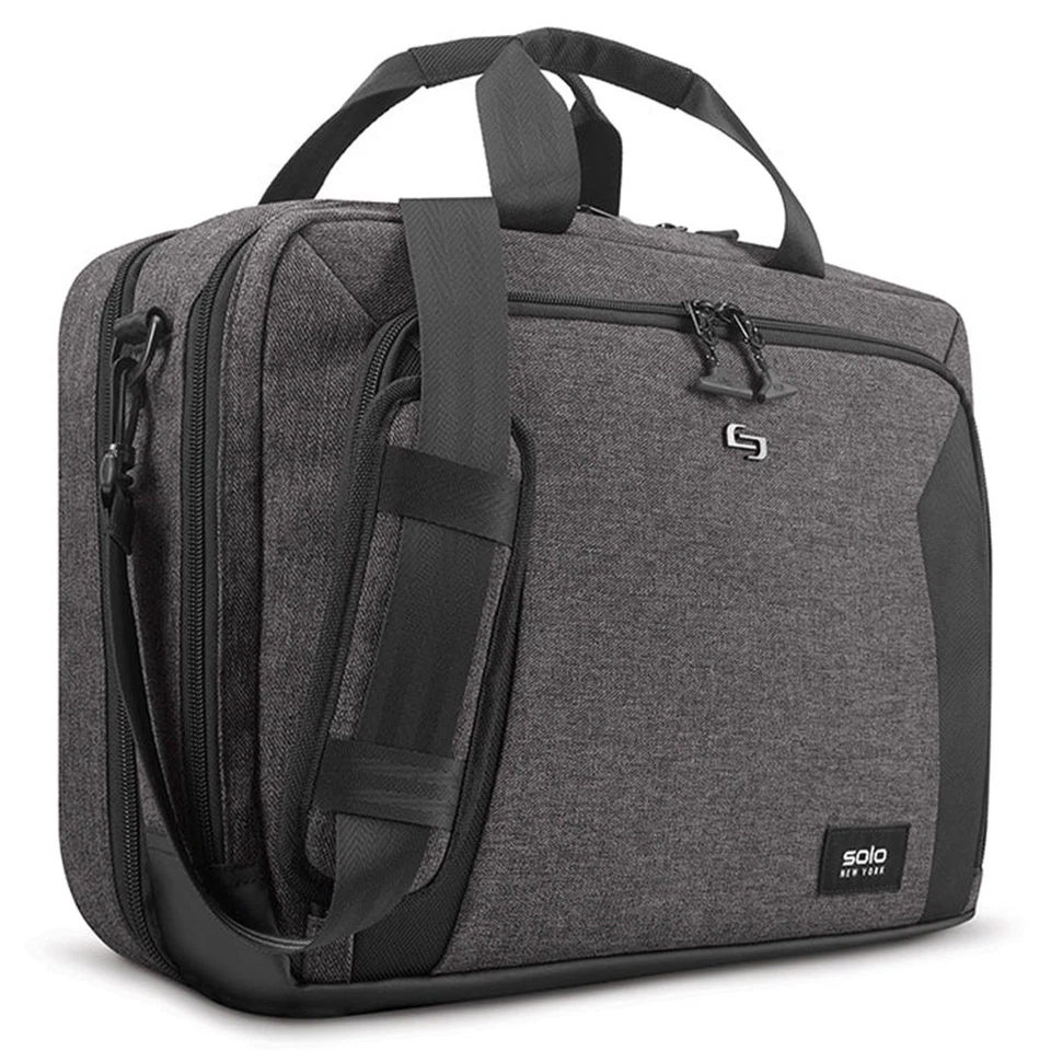 Maletín Solo New York Voyage con bolsillo para portátil de 15,6", gris Foto 3 de 4