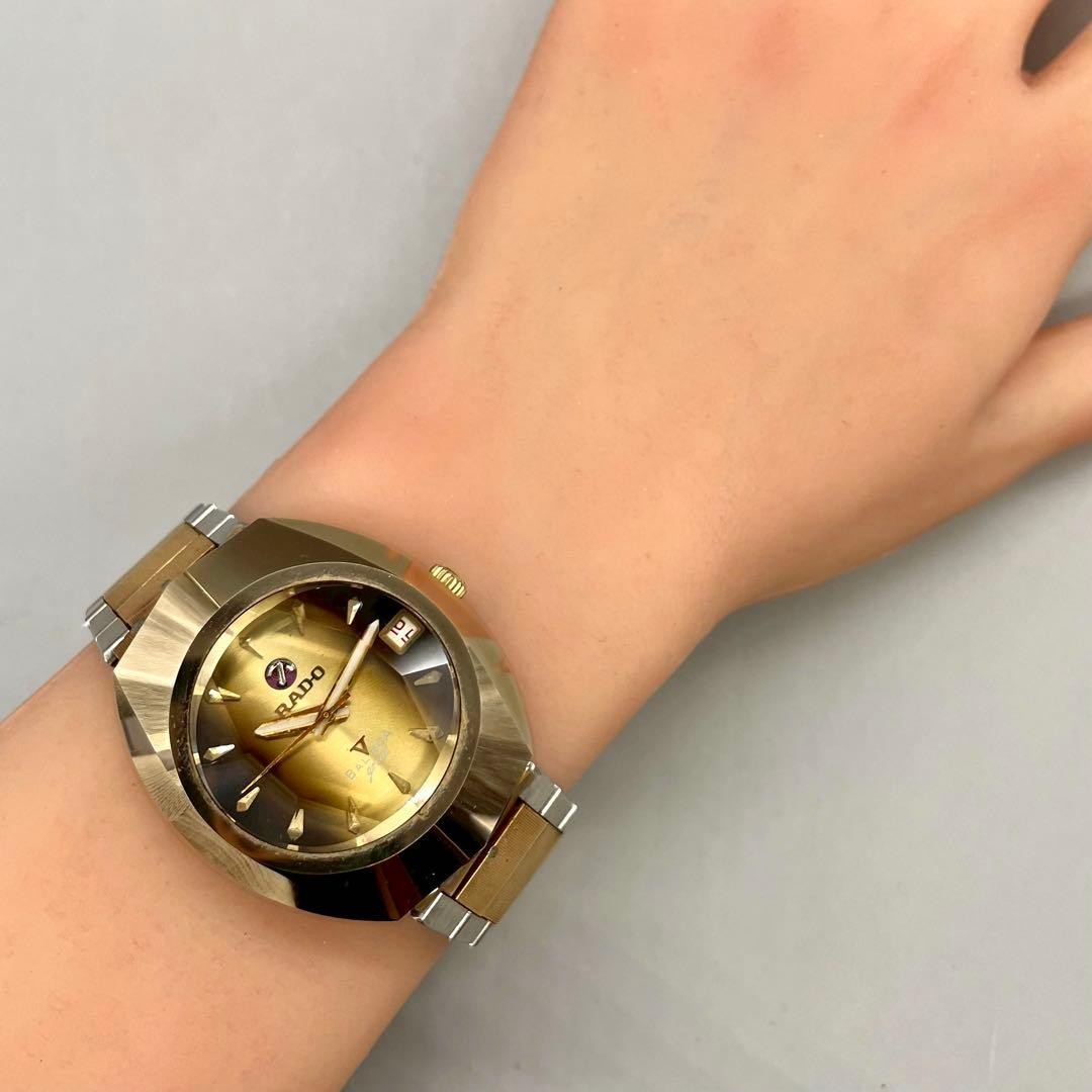 Excellent + ] Vintage RADO BALBOA V Gold Date Mens Automatic Watch