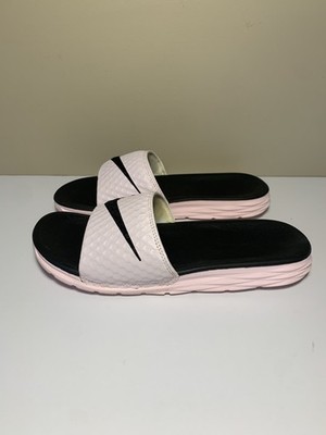 Nike Benassi Solarsoft Women's Size 7 Slides Pink Sandals 705475