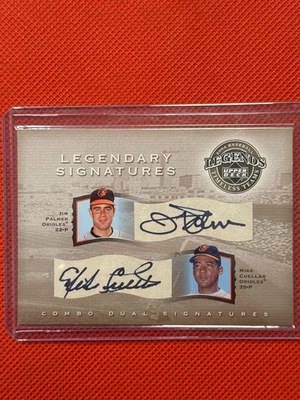 2004 Upper Deck Legendary Signatures #PC Jim Palmer/Mike Cuellar /150 Orioles - Image 1 of 2